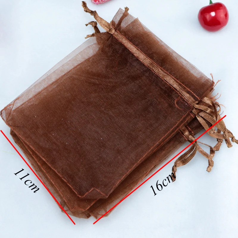 200pcs/lot Coffee Organza Bags 11x16cm Small Christmas Jewelry Charms Packaging Bags Organza Pouches Cute Drawstring Gift Bag
200pcs/lot Coffee Organza Bags 11x16cm Small Christmas Jewelry Charms Packaging Bags Organza Pouches Cute Drawstring Gift Bag