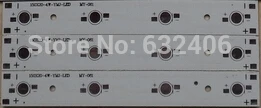 2 шт. высокомощный светодиодный алюминиевый радиатор в виде пластины PCB для 4*1 Вт/3