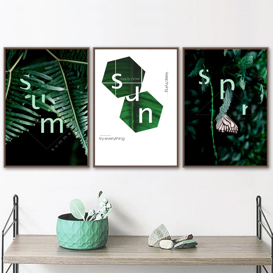 Wall Art Canvas Painting Geometric Fresh Green Leaf Butterfly Nordic Posters And Prints Wall Pictures For Living Room
Wall Art Canvas Painting Geometric Fresh Green Leaf Butterfly Nordic Posters And Prints Wall Pictures For Living Room