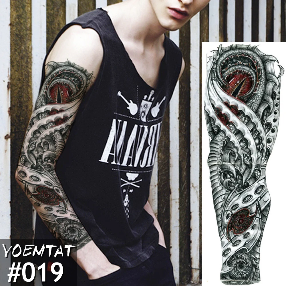 New 1 Piece Temporary Tattoo Sticker mechanical Full Flower Tattoo with Arm Body Art Big Large Fake Tattoo Sticker
New 1 Piece Temporary Tattoo Sticker mechanical Full Flower Tattoo with Arm Body Art Big Large Fake Tattoo Sticker