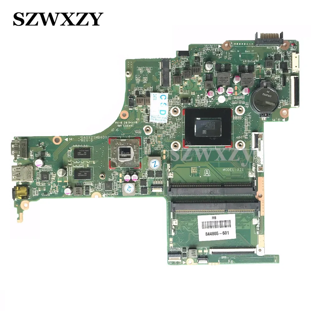 Материнская плата для ноутбука HP Pavilion 15-AB 844805-601 844805-501 DA0X21MB6D0 |