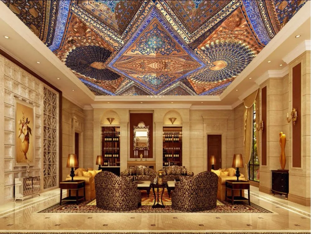 Retro Ceiling 3D Wall paper European style Wallpapers For Living room Ceiling Murals Wallpaper Home Decor
Retro Ceiling 3D Wall paper European style Wallpapers For Living room Ceiling Murals Wallpaper Home Decor