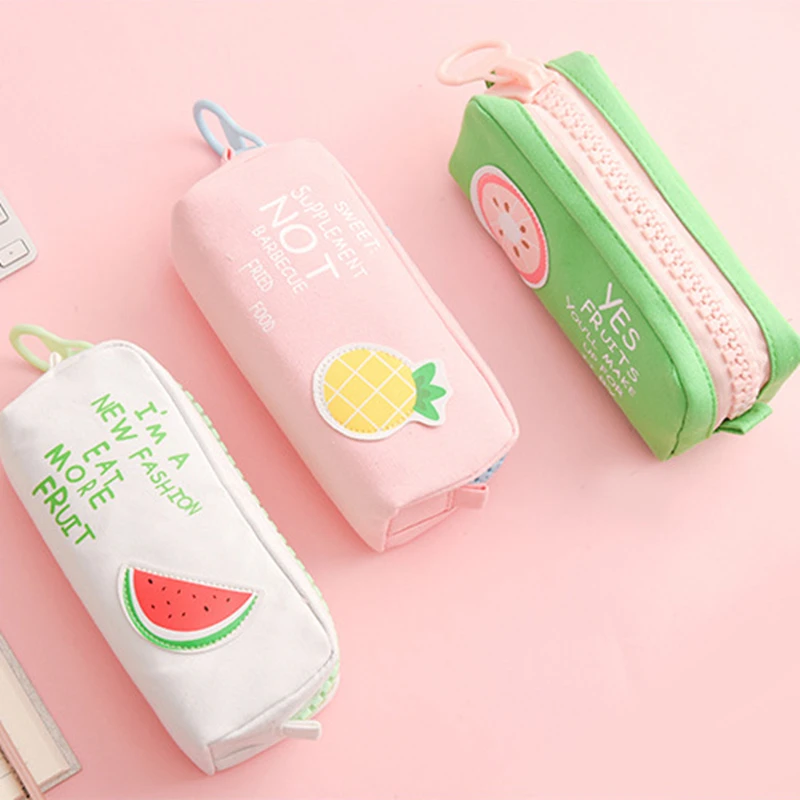 Big Zipper Fruit Pencil Case Cute Unicorn Dog Large Capacity Canvas School Pencil Bag pen Pouch School Supplies Zakka
Big Zipper Fruit Pencil Case Cute Unicorn Dog Large Capacity Canvas School Pencil Bag pen Pouch School Supplies Zakka