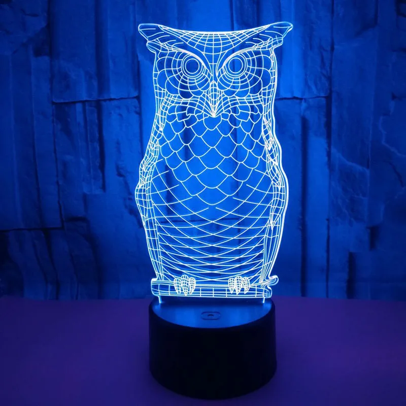 YIMIA Novelty Gift USB 7 Colors Changing Owl Model LED Night Light 3D Table Desk Touch Lamp Children Gift
YIMIA Novelty Gift USB 7 Colors Changing Owl Model LED Night Light 3D Table Desk Touch Lamp Children Gift