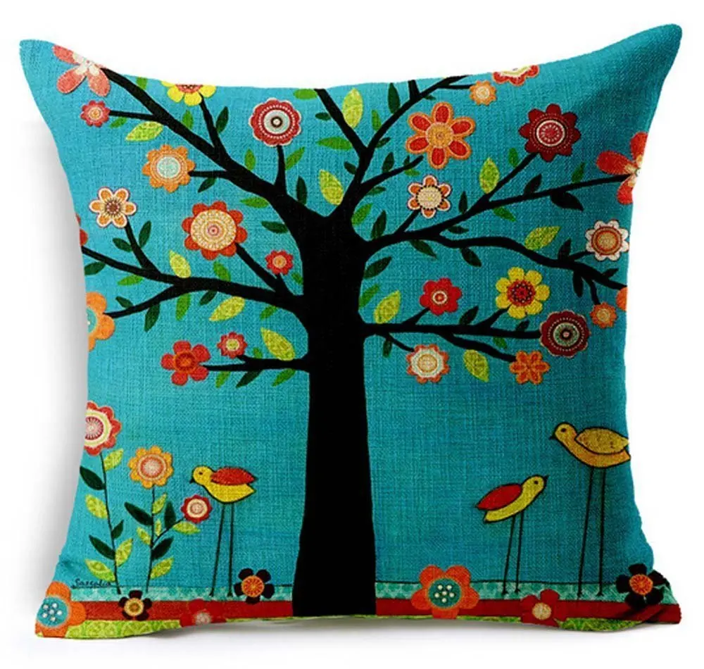 Colorful Country Garden Style Oil Painting Floral Cushion Cover Linen Decorative Throw Pillow Case Square Sofa Couch Decor 18"
Colorful Country Garden Style Oil Painting Floral Cushion Cover Linen Decorative Throw Pillow Case Square Sofa Couch Decor 18"