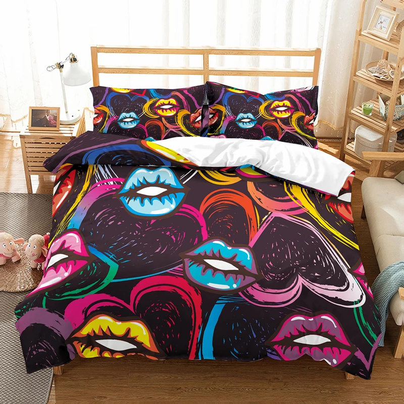 Yi chu xin 3d Couple bedding set Modern fashion print duvet cover set king comforter bed set
Yi chu xin 3d Couple bedding set Modern fashion print duvet cover set king comforter bed set