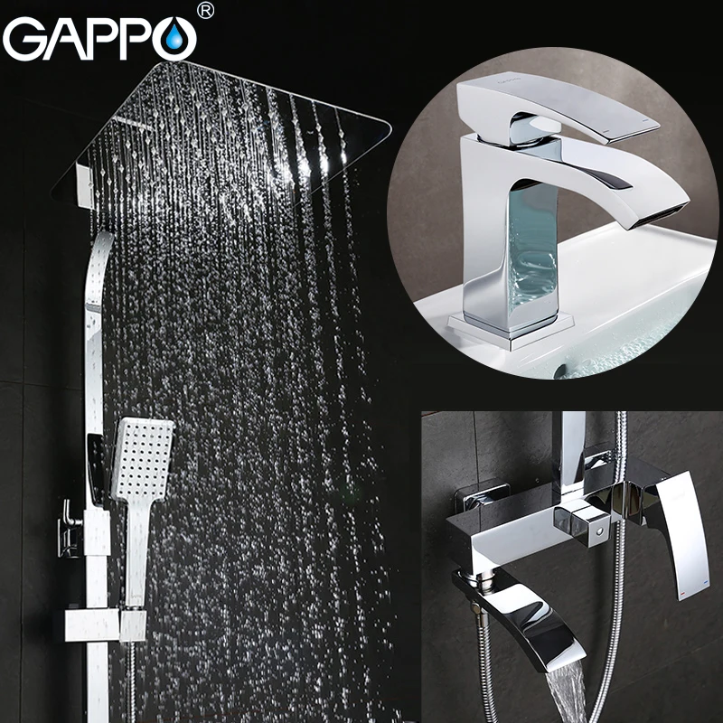 GAPPO Shower Faucets bath tub taps bathroom shower set mixer faucet basin faucets basin sink tap shower system
GAPPO Shower Faucets bath tub taps bathroom shower set mixer faucet basin faucets basin sink tap shower system