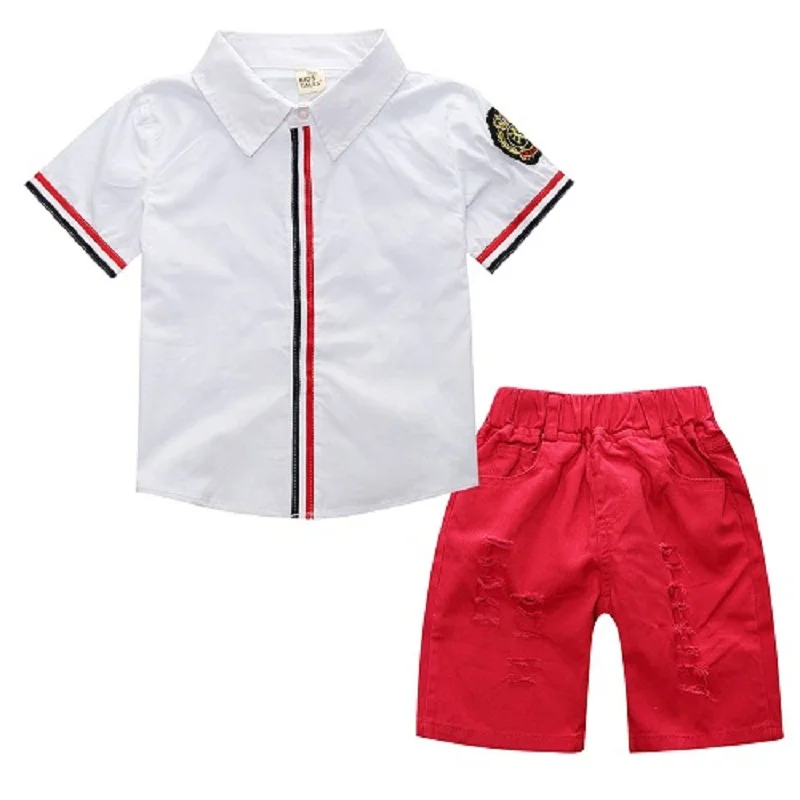 Высококачественные комплекты детской одежды футболки и шорты для маленьких