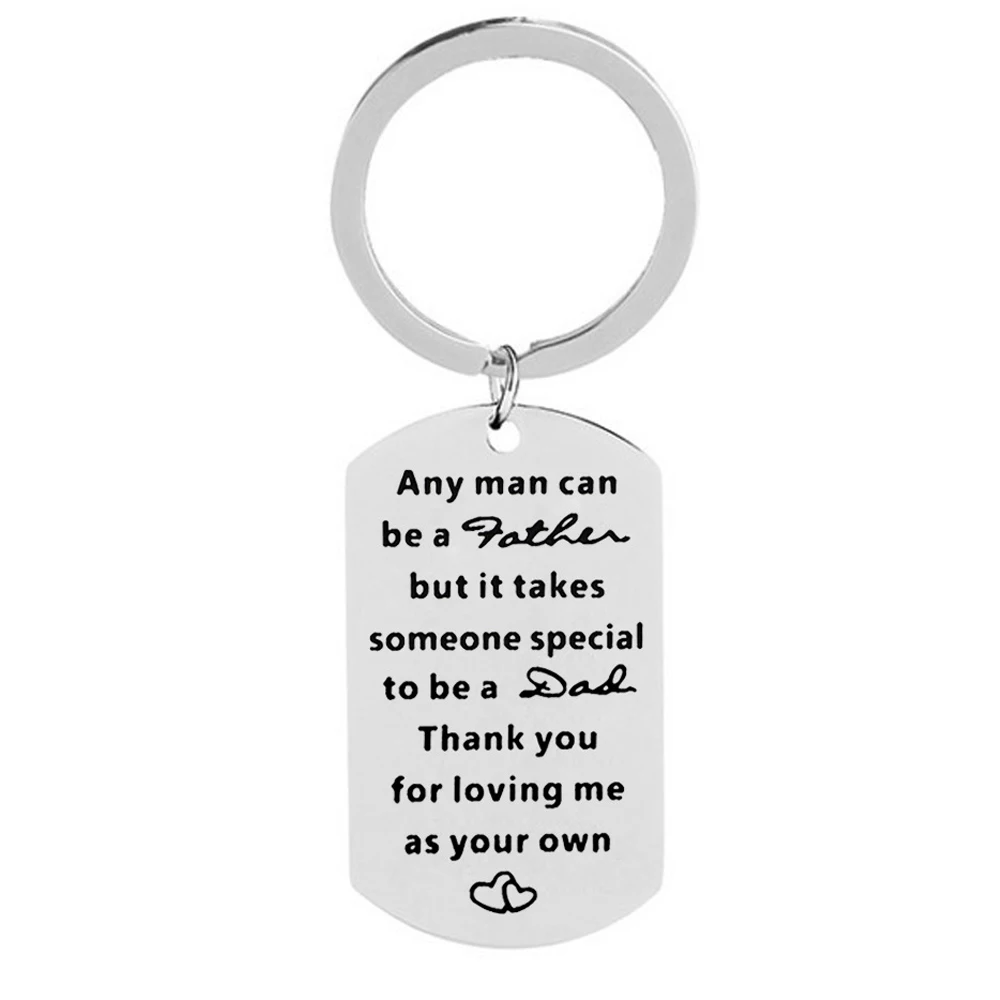 Custom Stainless Steel Key Chains "Thank You For Loving Me As Your Own" Jewelry Gift Keyring, Keychain , Father's Day Gift
Custom Stainless Steel Key Chains "Thank You For Loving Me As Your Own" Jewelry Gift Keyring, Keychain , Father's Day Gift