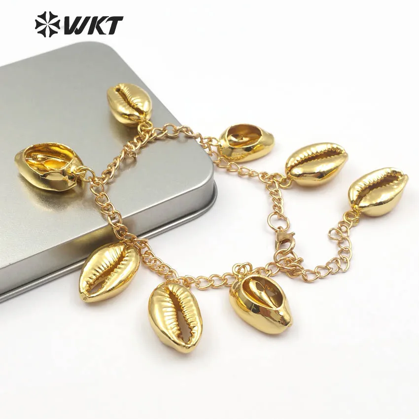 WT-B428 Wholesale 5/pcs Beautiful Cool Electroplated Bracelets with Mini Cute Micro Pave Shell Charms for Women Jewelry 2018
WT-B428 Wholesale 5/pcs Beautiful Cool Electroplated Bracelets with Mini Cute Micro Pave Shell Charms for Women Jewelry 2018
