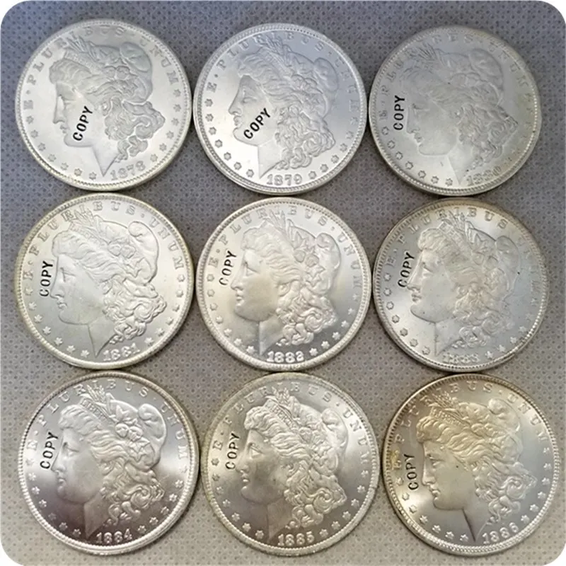 Ювелирные Монеты UNC США (1878 1904) O мгановский доллар юнец копия Юбилейные монет
