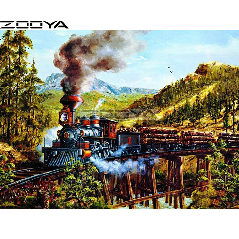 ZOOYA Needlework Diamond Painting 3d Full Drill Diamond Embroidery Handmade Set For Embroidery Scenic Train Mosaic Pattern R1883
ZOOYA Needlework Diamond Painting 3d Full Drill Diamond Embroidery Handmade Set For Embroidery Scenic Train Mosaic Pattern R1883