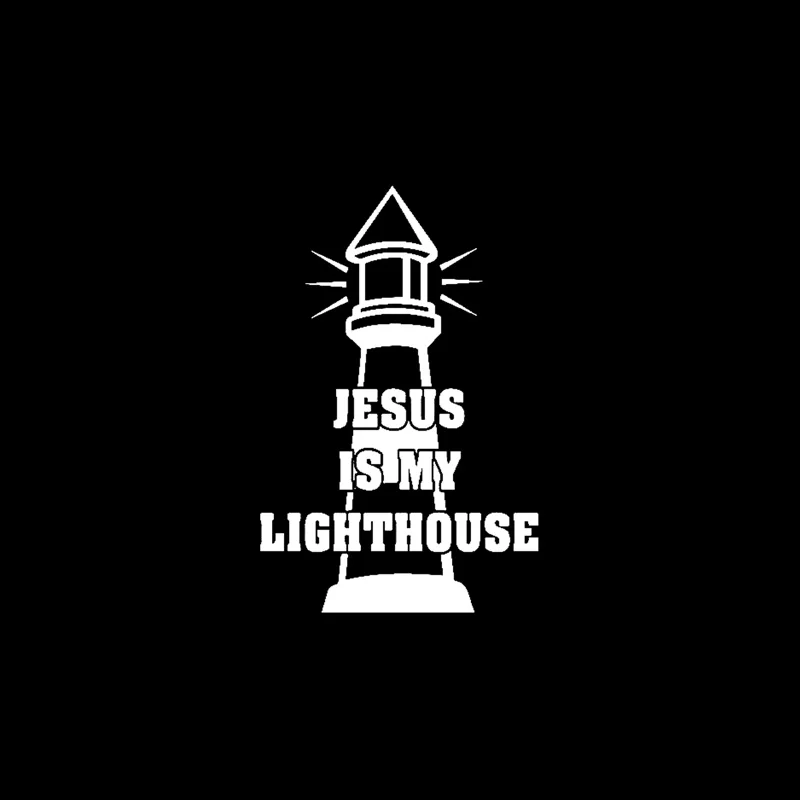 YJZT 11 8 см * 17 JESUS IS MY LIGHTHOUSE виниловые наклейки для автомобиля мотоцикла