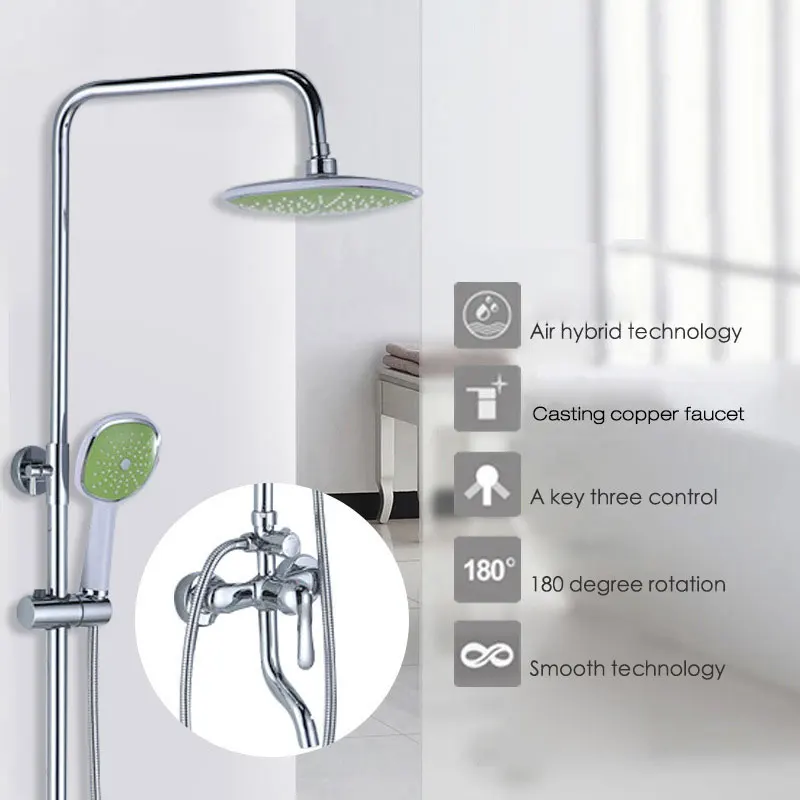 Смеситель для ванной комнаты Apple green, хромированный латунный Смеситель для ванной комнаты, Настенный комплект для душа, Смесители 064
Смеситель для ванной комнаты Apple green, хромированный латунный Смеситель для ванной комнаты, Настенный комплект для душа, Смесители 064