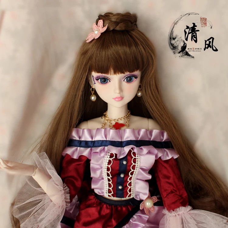 FULL SET Top quality 1/3 bjd girl 60cm pvc doll wig clothes all included night lolita reborn baby doll mengdy best gift kid toy
FULL SET Top quality 1/3 bjd girl 60cm pvc doll wig clothes all included night lolita reborn baby doll mengdy best gift kid toy