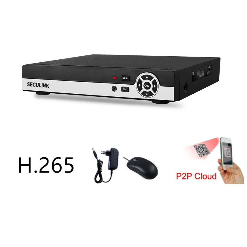 Seculink 4CH 8CH 16CH супер HD DVR 5MP 5 в 1 AHD цифровой видеорегистратор H265 ONVIF Danale Cloud P2P пульт