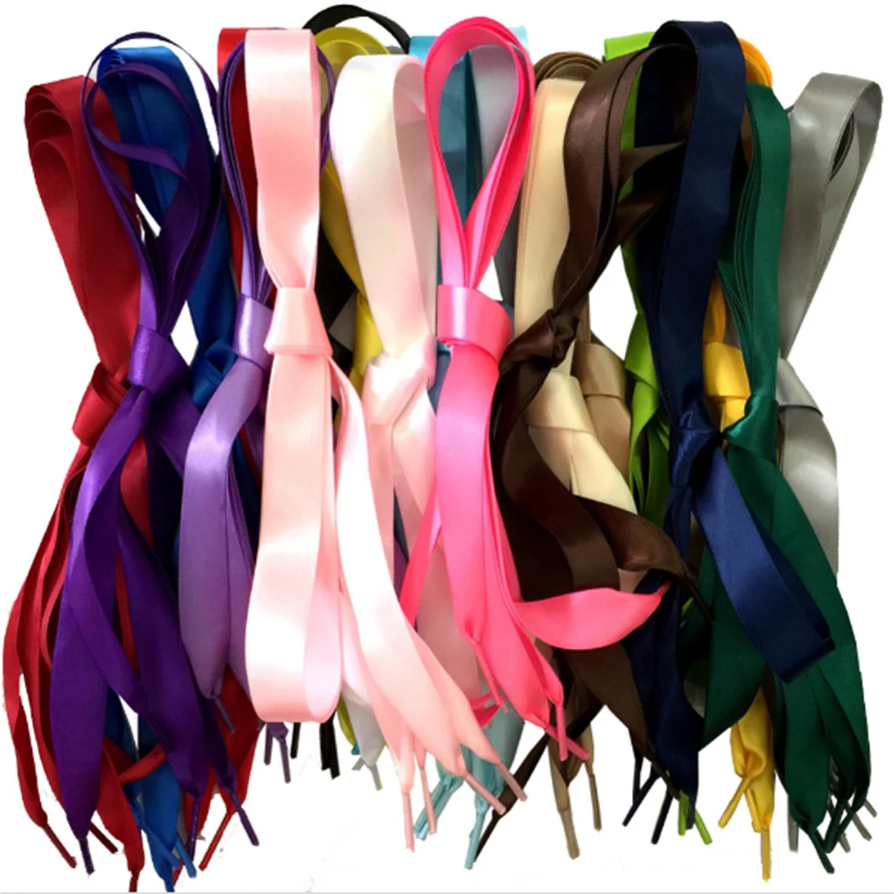 1Pairs 80CM Length 2 CM Width Silk Fabric Shoelace Satin Ribbon Shoe Sneaker Sport Strings Drop Shipping
1Pairs 80CM Length 2 CM Width Silk Fabric Shoelace Satin Ribbon Shoe Sneaker Sport Strings Drop Shipping