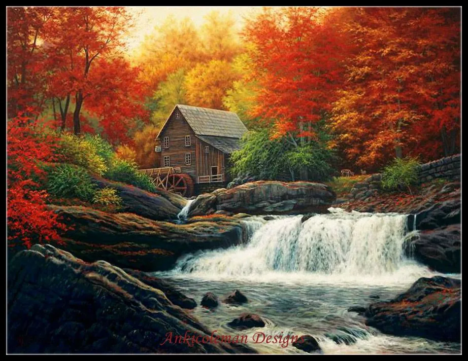 Needlework for embroidery DIY French DMC High Quality - Counted Cross Stitch Kits 14 ct Oil painting - Autumn Creek Mill
Needlework for embroidery DIY French DMC High Quality - Counted Cross Stitch Kits 14 ct Oil painting - Autumn Creek Mill