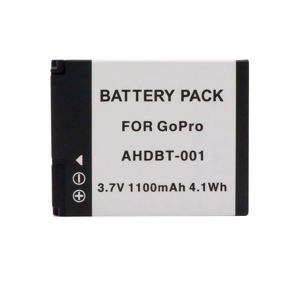 Аккумулятор WHCYonline 1100 мА · ч AHDBT-001 дюйма AHDBT 001 002 AHDBT-002 AHDBT001 для камеры GoPro Go Pro HD Hero 1 2