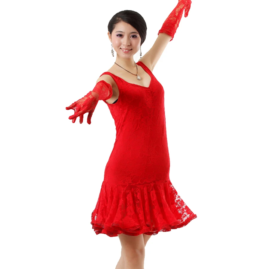 Бальное платье для латино-американских танцев платья черный/белый/красный