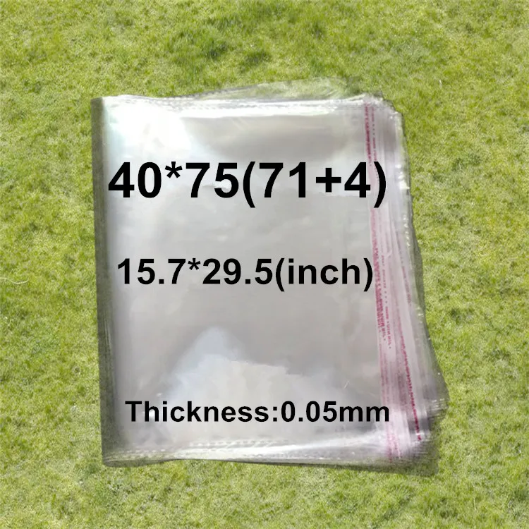100 X Transparent Big Size OPP Self Adhesive Seal Bags Fabric Clothing T-shirt Bags 40*75cm
100 X Transparent Big Size OPP Self Adhesive Seal Bags Fabric Clothing T-shirt Bags 40*75cm