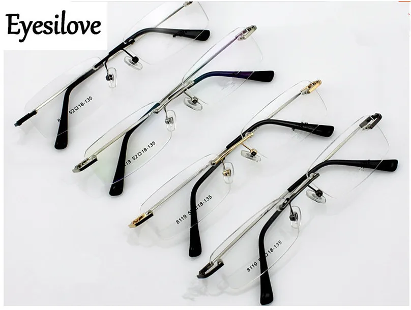 Eyesilove 10pcs/lot unisex rimless optical glasses frames men women memory titanium eyeglasses for prescription many colors
Eyesilove 10pcs/lot unisex rimless optical glasses frames men women memory titanium eyeglasses for prescription many colors