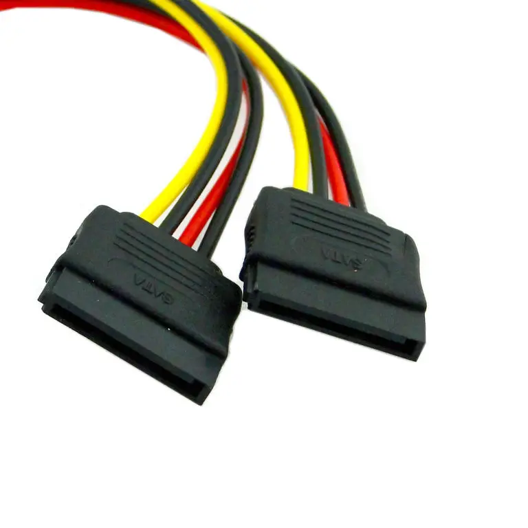 2pcies/lot SATA II hard disk Power Male to 2 Female Splitter Y 1 to 2 extension Cable 20cm
2pcies/lot SATA II hard disk Power Male to 2 Female Splitter Y 1 to 2 extension Cable 20cm
