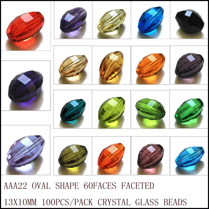 AAA Top Quality Oval Shape DIY Glass Loose Beads Fit Fashion Jewelry Making Decoration 13x10mm 100pcs/Lot
AAA Top Quality Oval Shape DIY Glass Loose Beads Fit Fashion Jewelry Making Decoration 13x10mm 100pcs/Lot