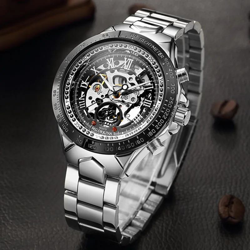 Fashion Classic Watch Men Skeleton Watches Luxury Stainless Steel Automatic Mechanical Watches relogio masculino horloge mannen
Fashion Classic Watch Men Skeleton Watches Luxury Stainless Steel Automatic Mechanical Watches relogio masculino horloge mannen