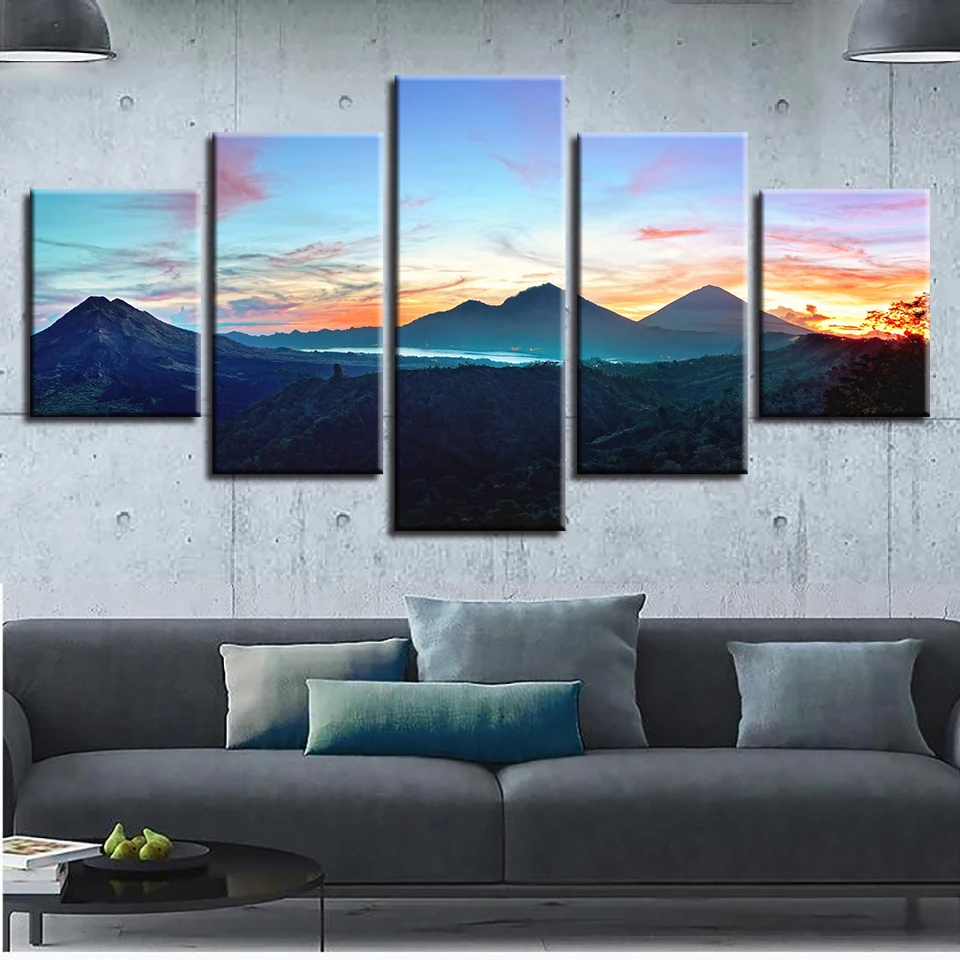 Decor Living Room Framework Printing Painting 5 Pieces Mountain Sunset Natural Landscape Canvas Pictures Modular Poster Wall Art
Decor Living Room Framework Printing Painting 5 Pieces Mountain Sunset Natural Landscape Canvas Pictures Modular Poster Wall Art