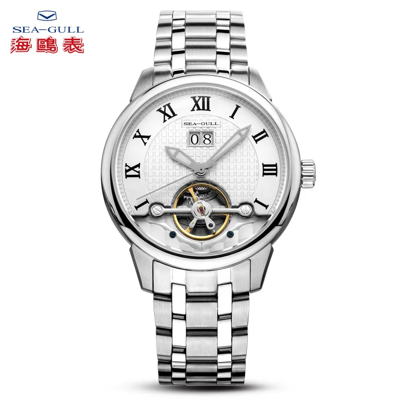 

Leisure Automatic Mechanical Genuine Leather Waterproof Watch with Rome Digital Business for Various Occasions 816.413