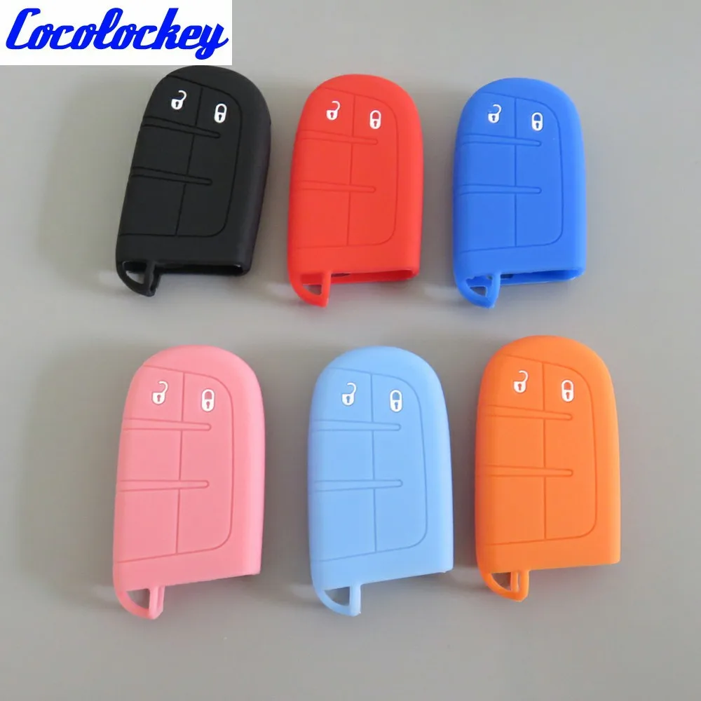 Cocolockey Silicone Key Cover Case Holder for JEEP FIAT DODGE CHRYSLER Smart Remote Key Case 2 Button No Logo
Cocolockey Silicone Key Cover Case Holder for JEEP FIAT DODGE CHRYSLER Smart Remote Key Case 2 Button No Logo