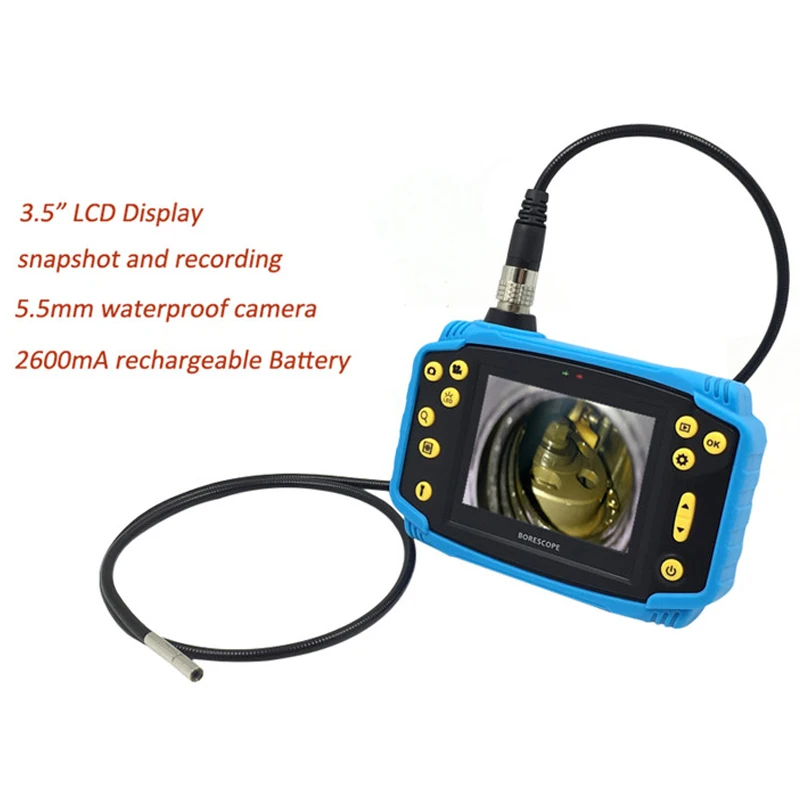 OD5.5mm гибкие Borescope идеально подходит для канализационных труб инспекции