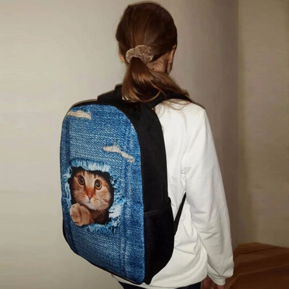School Bag Cute 3D Cat Animal Print Backpacks for Children Boys Girls Casual Kids School Bags Mochila Travel Rucksack New
School Bag Cute 3D Cat Animal Print Backpacks for Children Boys Girls Casual Kids School Bags Mochila Travel Rucksack New