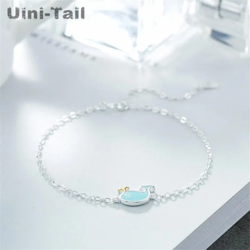 Uini-Tail new hot 925 sterling silver jewelry wholesale Yiwu small jewelry custom small whale bracelet fashion tide flow GN377
Uini-Tail new hot 925 sterling silver jewelry wholesale Yiwu small jewelry custom small whale bracelet fashion tide flow GN377