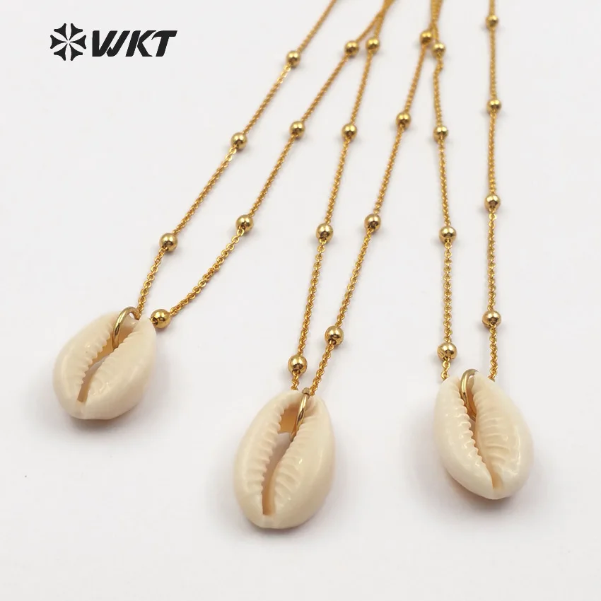 WT-JN037 WKT Wholesale 10pcs a lot natural cowrie shells necklace natural color pendant with gold metal plated chain female gift
WT-JN037 WKT Wholesale 10pcs a lot natural cowrie shells necklace natural color pendant with gold metal plated chain female gift