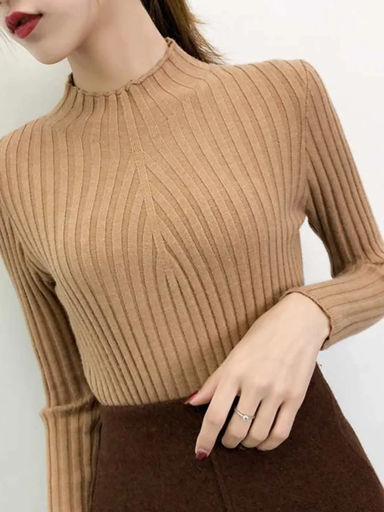 2019 New Fashion Women Sweaters Autumn Winter Elastic Pullovers Female Solid Long Sleeve Half Turtleneck Tops Casual YF150
2019 New Fashion Women Sweaters Autumn Winter Elastic Pullovers Female Solid Long Sleeve Half Turtleneck Tops Casual YF150