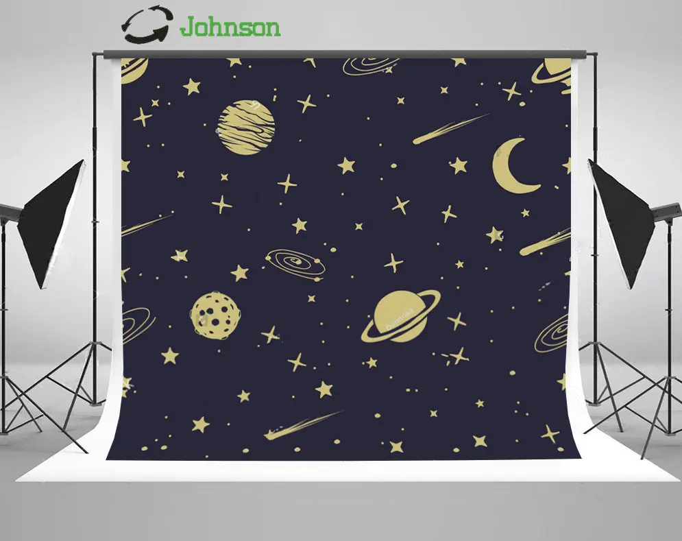 Gold Astronomic Space Planets Comets Stars Blue background polyester or Vinyl cloth High quality Computer print wall backdrop
Gold Astronomic Space Planets Comets Stars Blue background polyester or Vinyl cloth High quality Computer print wall backdrop