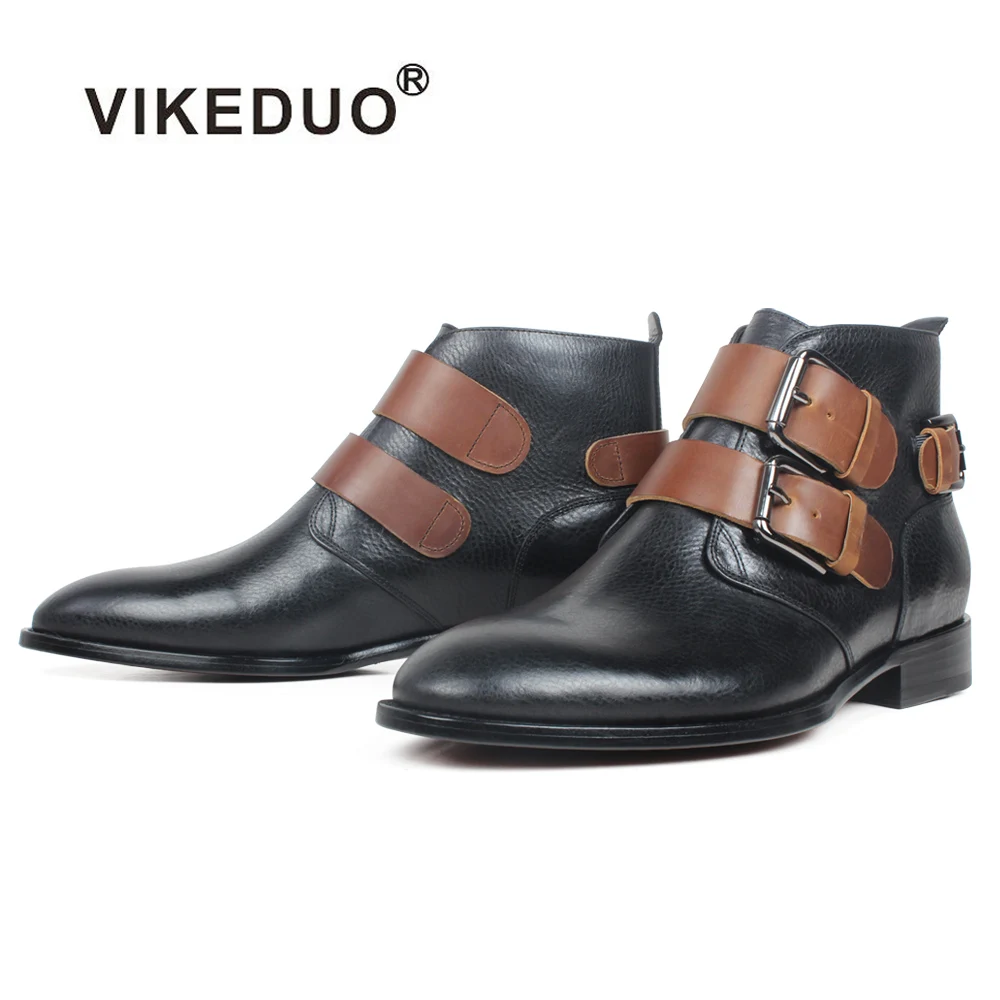 Ботинки VIKEDUO мужские из натуральной коровьей кожи, ботильоны ручной работы с круглым носком и пряжкой, зимняя обувь
Ботинки VIKEDUO мужские из натуральной коровьей кожи, ботильоны ручной работы с круглым носком и пряжкой, зимняя обувь