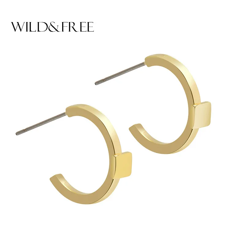 Women Fashion Minimalist Gold Color Open Stud Earrings Jewelry Simple Europe Trendy Style Earrings Gift For Lover
Women Fashion Minimalist Gold Color Open Stud Earrings Jewelry Simple Europe Trendy Style Earrings Gift For Lover