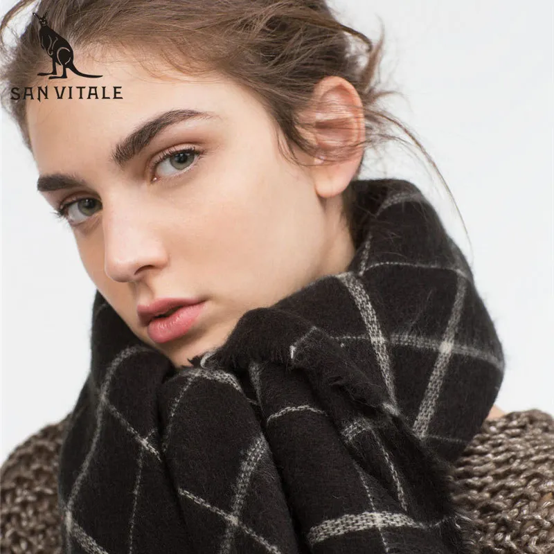 Scarves For Women Winter Warm Scarf Wool Ponchos And Capes Famous Brand Plaid Cashmere Twill For Dress Scarfs High Quality
Scarves For Women Winter Warm Scarf Wool Ponchos And Capes Famous Brand Plaid Cashmere Twill For Dress Scarfs High Quality