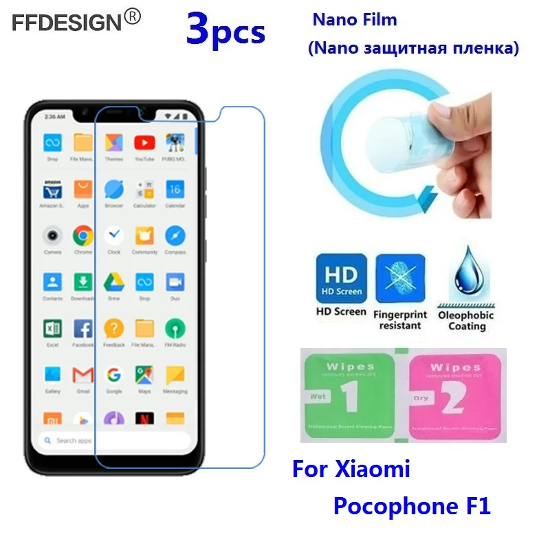 For Xiaomi Pocophone F1 (Not Glass) LCD Screen Protector Nano Film For Xiaomi Pocophone F1 Protective Film Protect Cover Foil
For Xiaomi Pocophone F1 (Not Glass) LCD Screen Protector Nano Film For Xiaomi Pocophone F1 Protective Film Protect Cover Foil