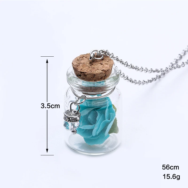 LNRRABC Trendy Fresh Women Flower Necklace Luminous Glass Bottles Pendant Chain Chic Sand Fashion Jewelry
LNRRABC Trendy Fresh Women Flower Necklace Luminous Glass Bottles Pendant Chain Chic Sand Fashion Jewelry