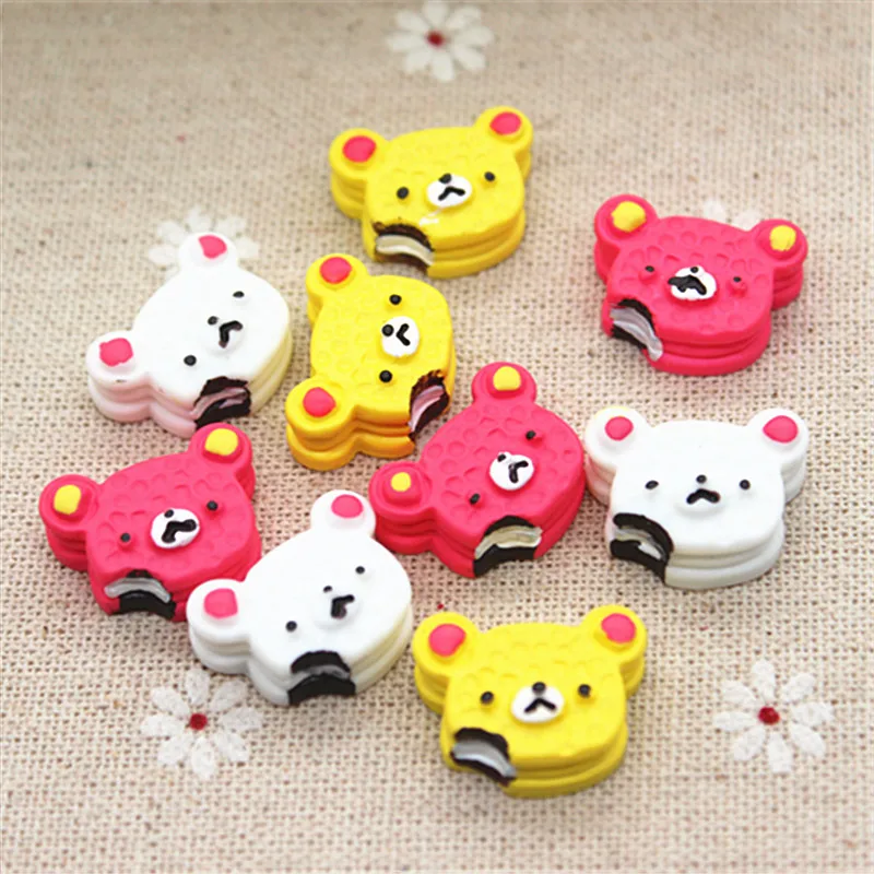 10pcs Kawaii Bear Biscuits Resin Miniature Food Art Supply Flatback Cabochon DIY Decorative Craft Scrapbooking,14*20mm
10pcs Kawaii Bear Biscuits Resin Miniature Food Art Supply Flatback Cabochon DIY Decorative Craft Scrapbooking,14*20mm