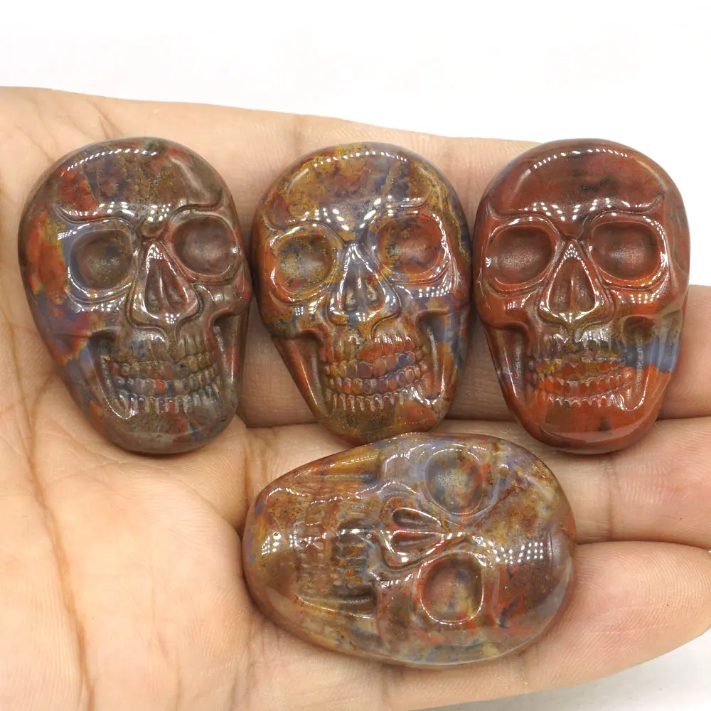 1.37" Natural Gemstone India Agate Carved Stone Skull Cab Cabochon Figurine Statue 1 Piece
1.37" Natural Gemstone India Agate Carved Stone Skull Cab Cabochon Figurine Statue 1 Piece