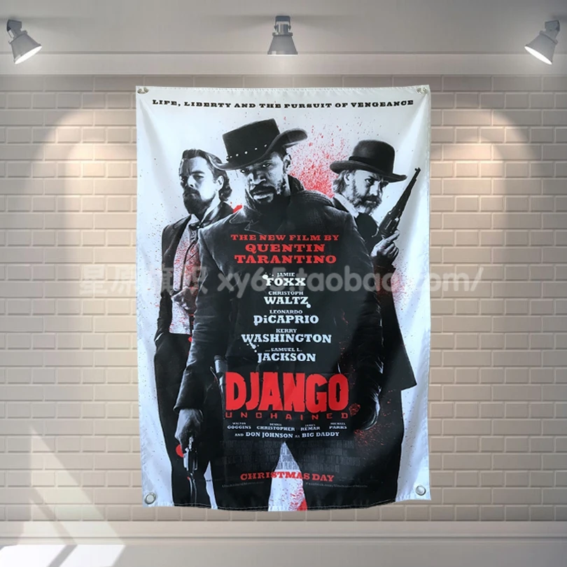 "Django Unchained" Movie Banners Hanging Flag Poster Wall Sticker Cafe Restaurant locomotive club Live Background Decoration
"Django Unchained" Movie Banners Hanging Flag Poster Wall Sticker Cafe Restaurant locomotive club Live Background Decoration