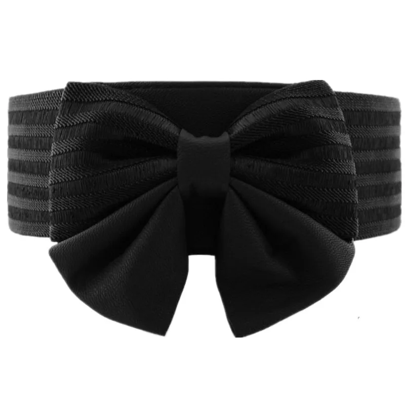Black Bow Elastic Band Waist Belt For Women All-suits European Dress Waistband AD0407
Black Bow Elastic Band Waist Belt For Women All-suits European Dress Waistband AD0407