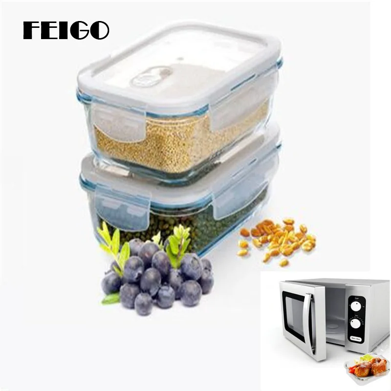 FEIGO New Glass Lunch Box Rectangle/Square/Circle Glass Crisper Storage Insulation Microwave Furnace Lunch Box Dedicated F639
FEIGO New Glass Lunch Box Rectangle/Square/Circle Glass Crisper Storage Insulation Microwave Furnace Lunch Box Dedicated F639