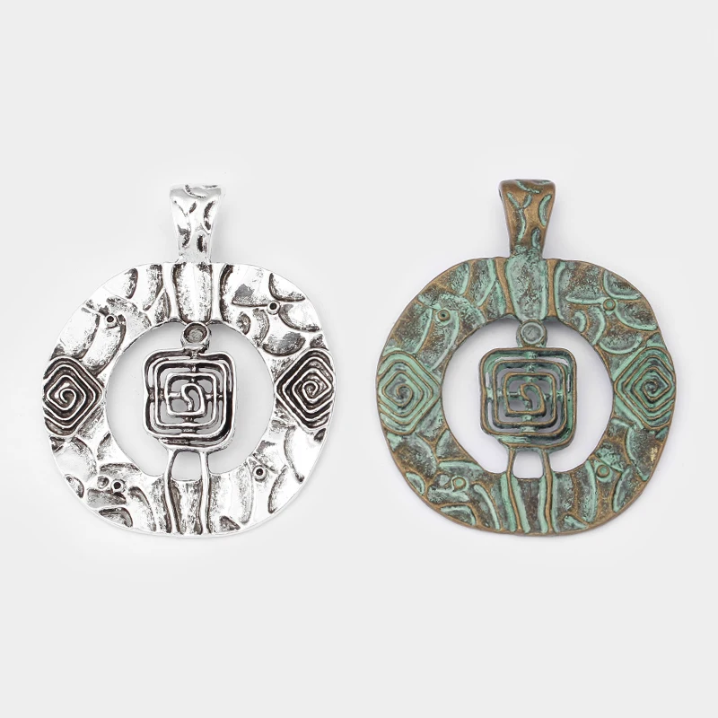 2Pcs Antique / Verdigris Patina Tribal Swirl Spiral Style Charms Pendants For Necklace Jewelry Making Findings
2Pcs Antique / Verdigris Patina Tribal Swirl Spiral Style Charms Pendants For Necklace Jewelry Making Findings