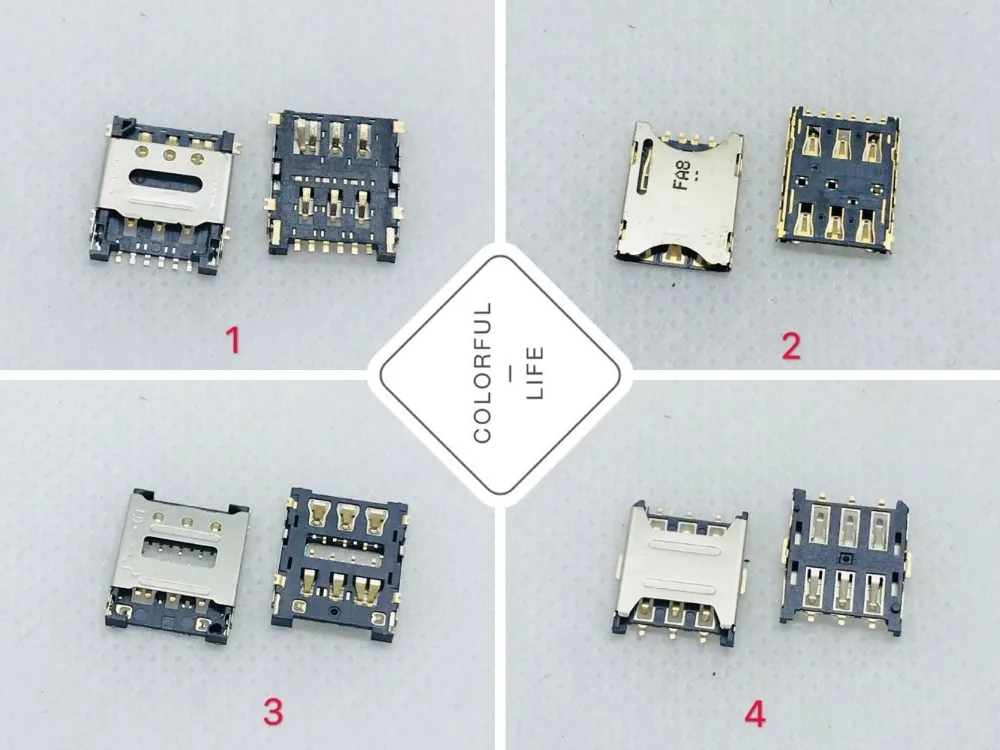 Микро нано флип 6pin Детские Смарт часы SIM/TF разъем карты лоток адаптер держателя